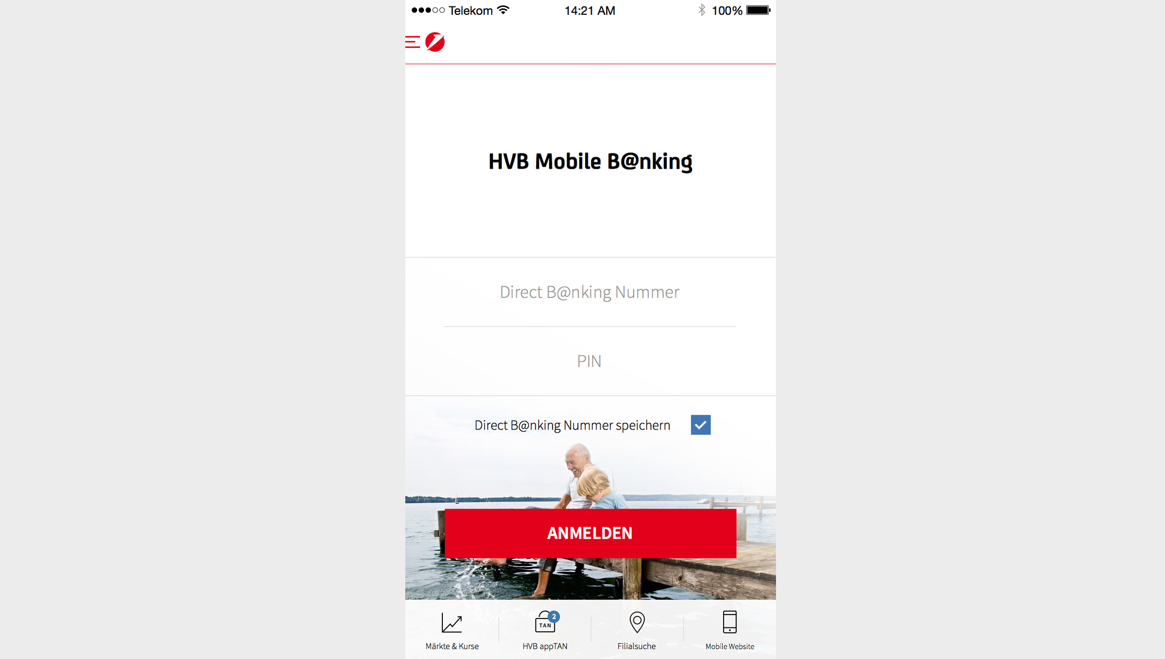 Die HVB-App ermöglicht seit 2010 Privatkunden das Mobile Banking übers Smartphone. Seit 2012 steht der Service auch Unternehmerkunden zur Verfügung.